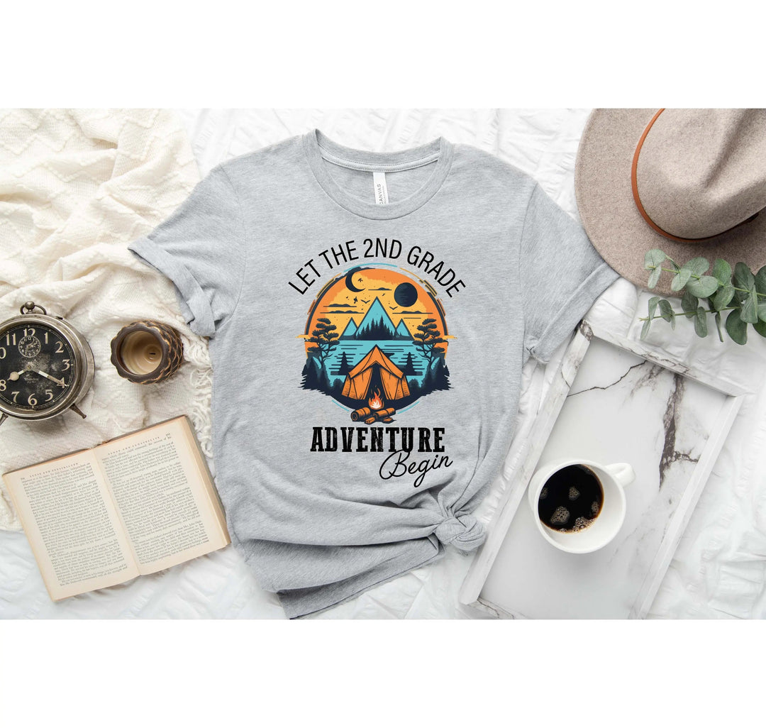 Let the 2nd Grade Adventure Begin Shirt - Back to School & Teacher Tee Cypress DTF
