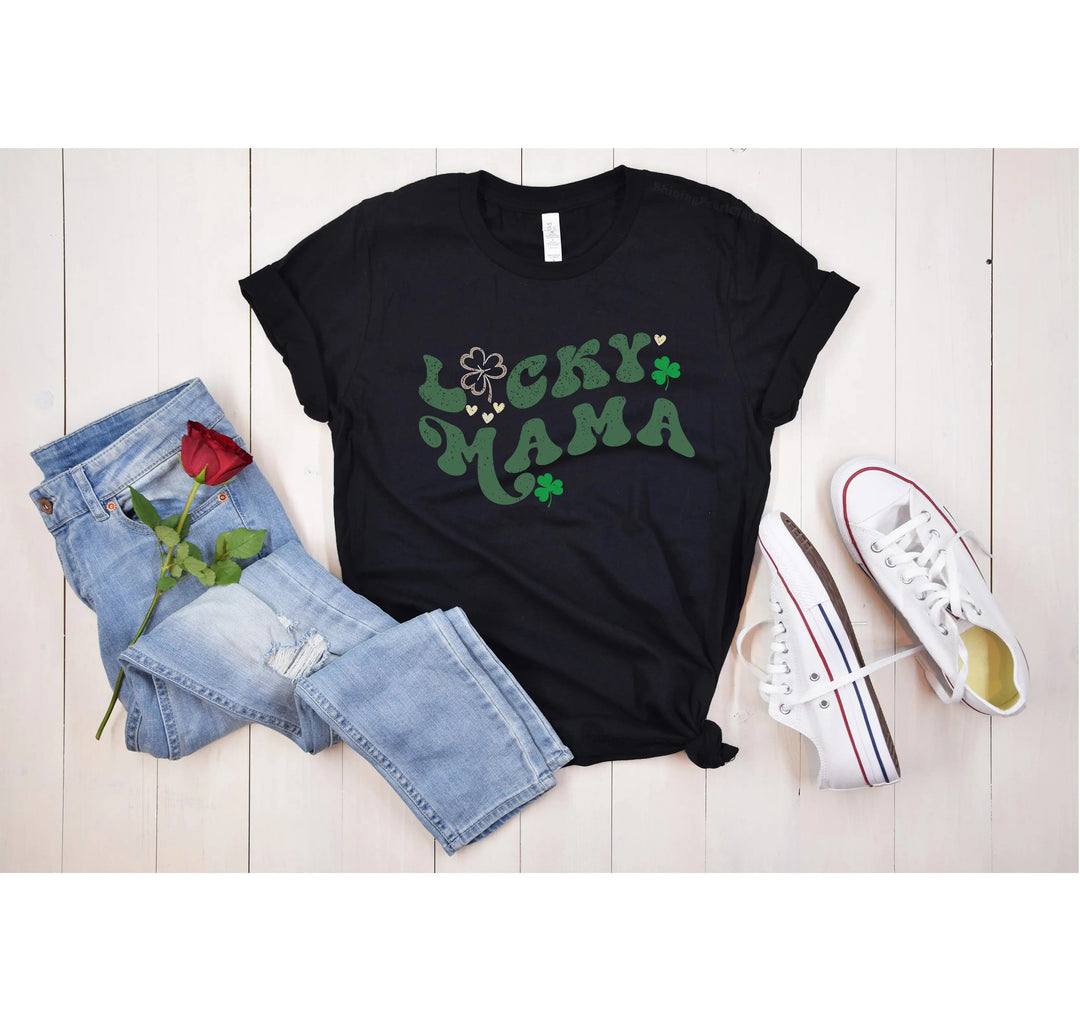 Lucky Mama Shirt | Retro Vintage St. Patrick's Day Shirt Cypress DTF