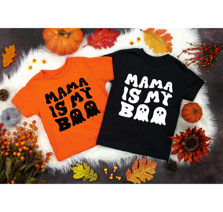 Mama is My Boo Shirt | Cute Halloween Ghost Kids Tee Cypress DTF