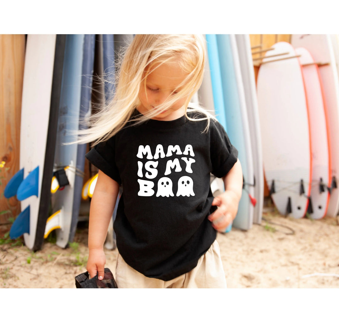 Mama is My Boo Shirt | Cute Halloween Ghost Kids Tee Cypress DTF