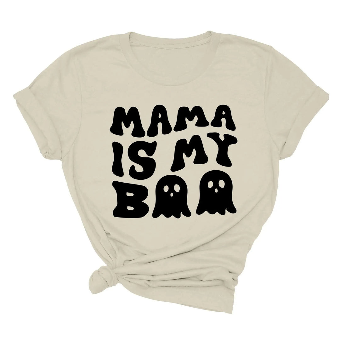 Mama is My Boo Shirt | Cute Halloween Ghost Kids Tee Cypress DTF