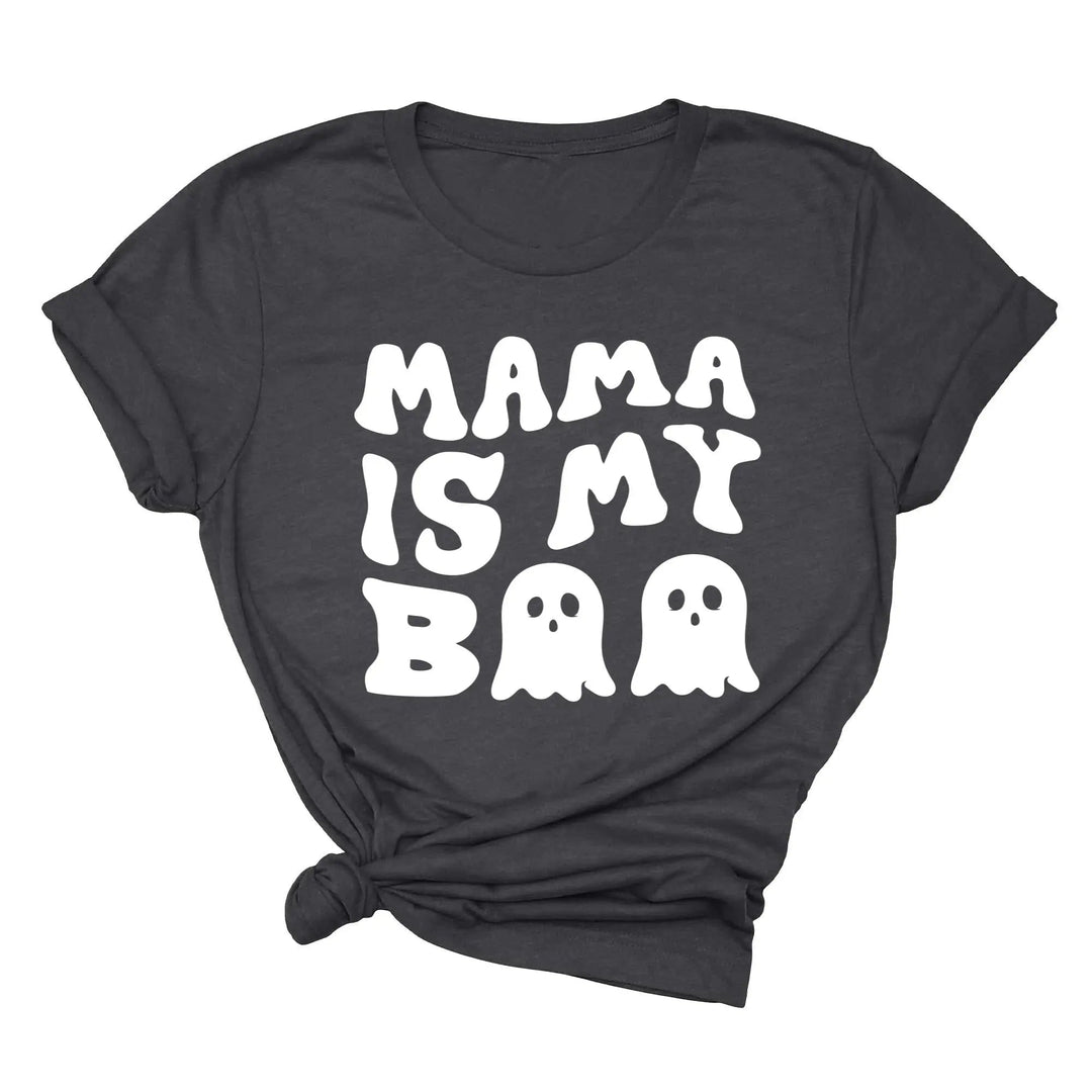 Mama is My Boo Shirt | Cute Halloween Ghost Kids Tee Cypress DTF