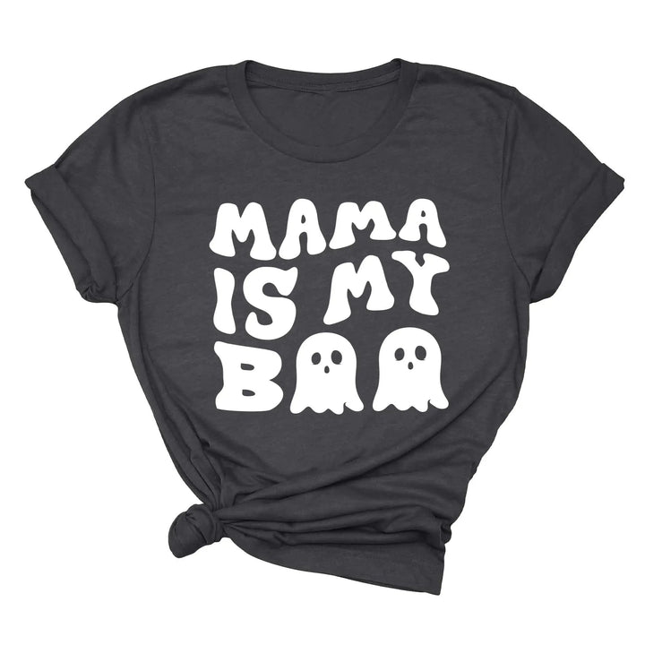 Mama is My Boo Shirt | Cute Halloween Ghost Kids Tee Cypress DTF