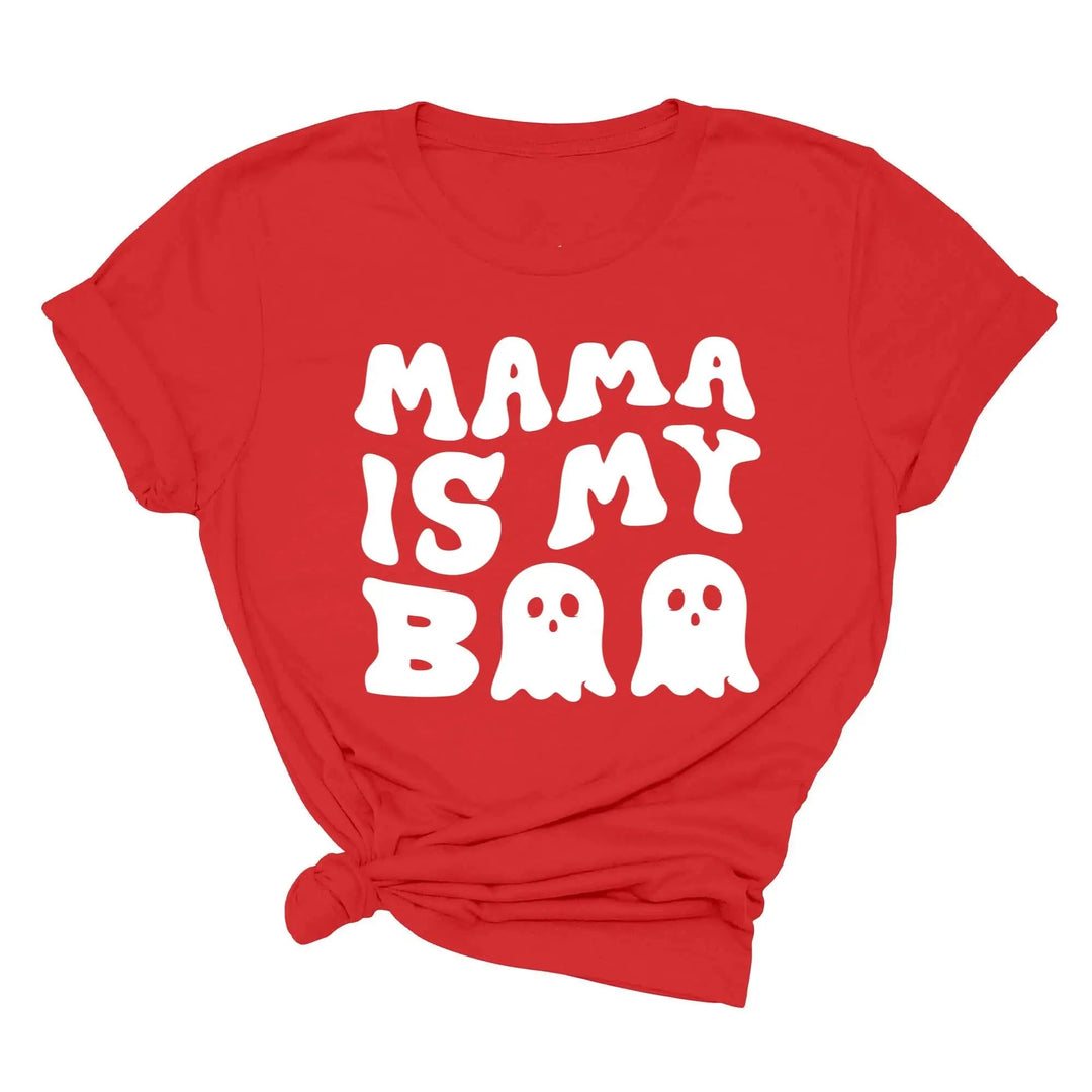 Mama is My Boo Shirt | Cute Halloween Ghost Kids Tee Cypress DTF
