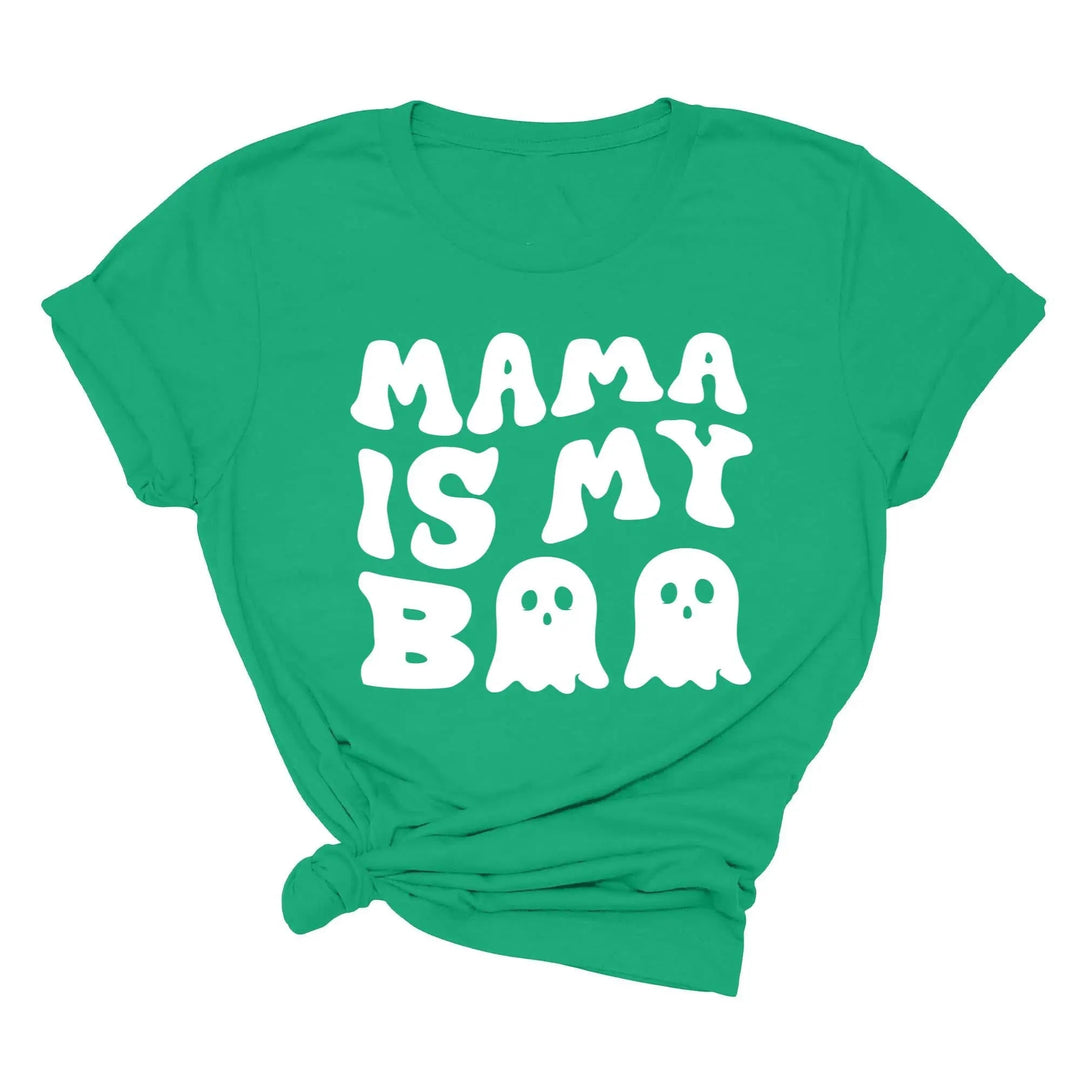 Mama is My Boo Shirt | Cute Halloween Ghost Kids Tee Cypress DTF