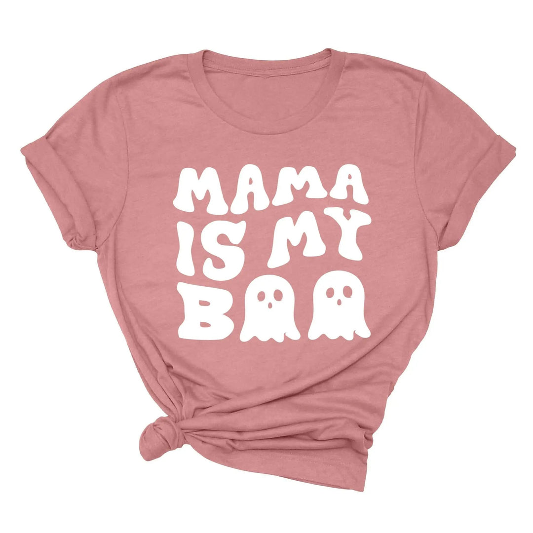 Mama is My Boo Shirt | Cute Halloween Ghost Kids Tee Cypress DTF