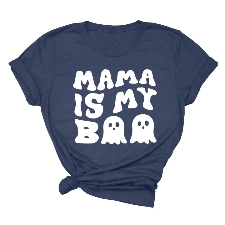 Mama is My Boo Shirt | Cute Halloween Ghost Kids Tee Cypress DTF
