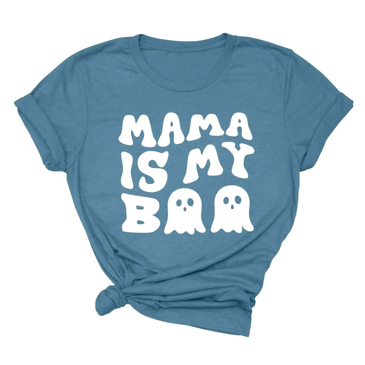 Mama is My Boo Shirt | Cute Halloween Ghost Kids Tee Cypress DTF