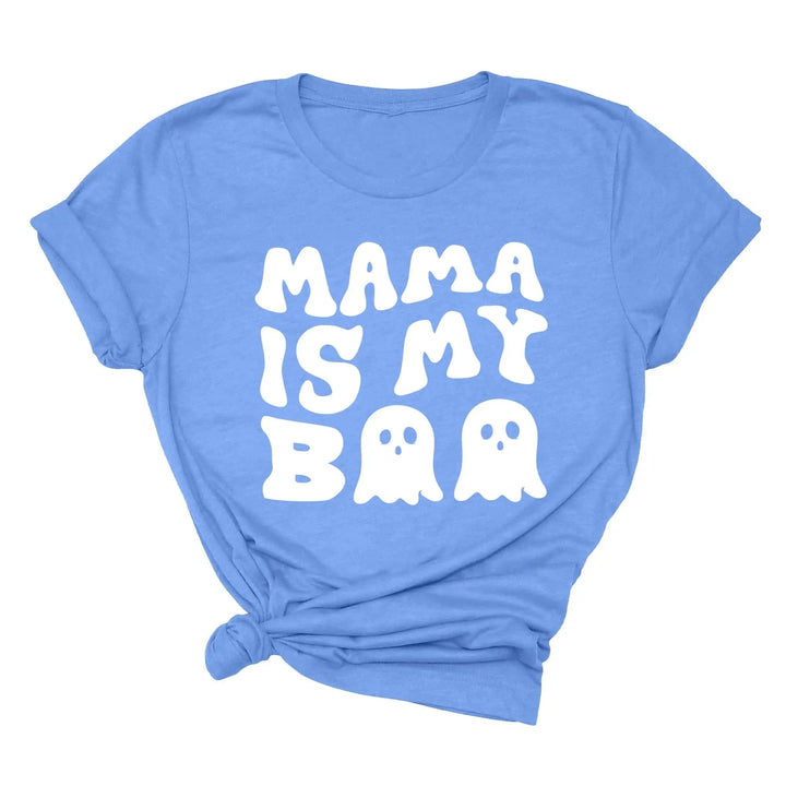 Mama is My Boo Shirt | Cute Halloween Ghost Kids Tee Cypress DTF