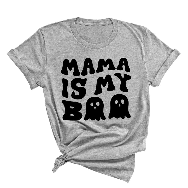Mama is My Boo Shirt | Cute Halloween Ghost Kids Tee Cypress DTF