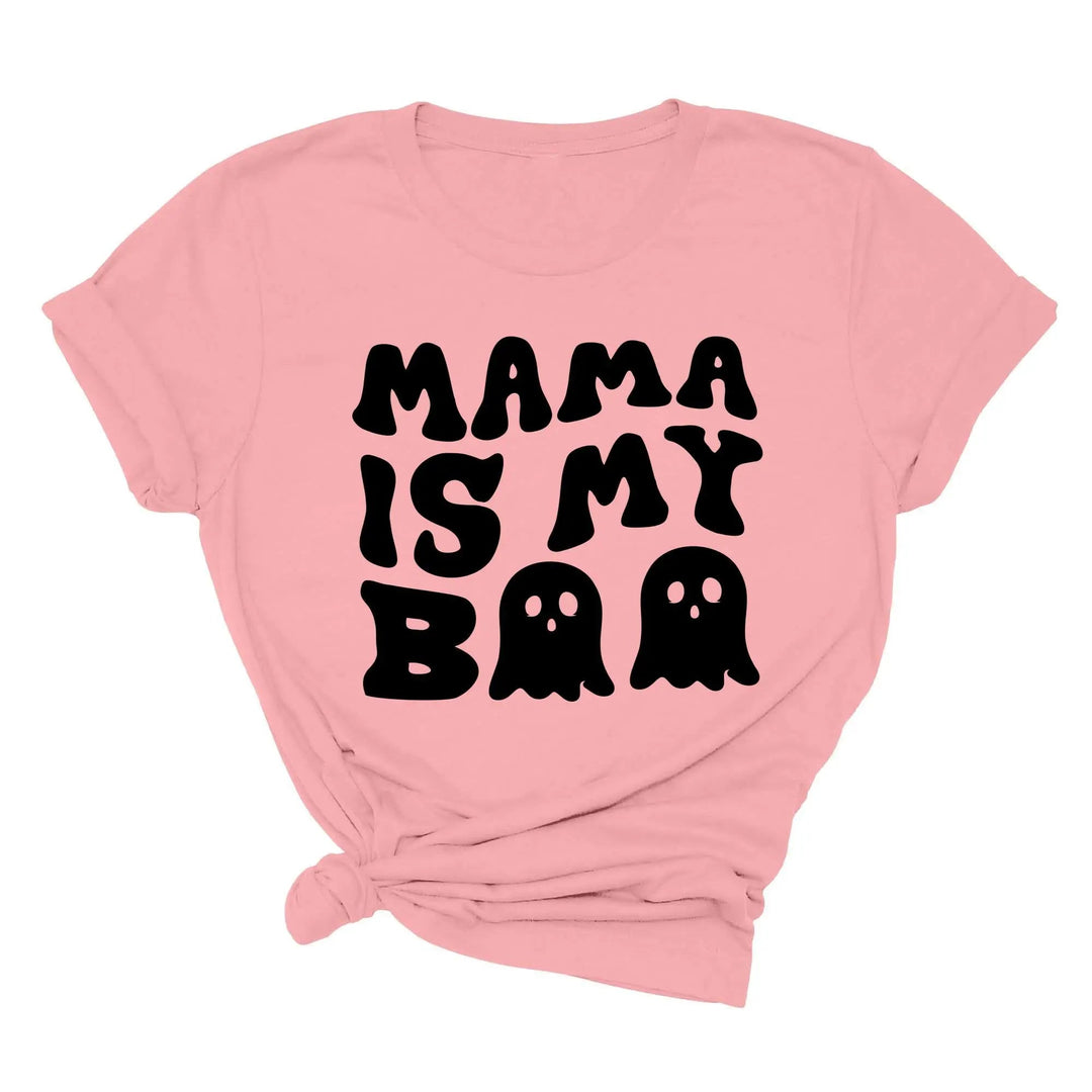 Mama is My Boo Shirt | Cute Halloween Ghost Kids Tee Cypress DTF