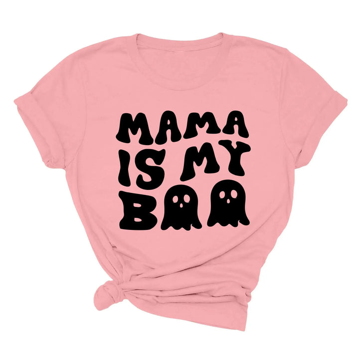 Mama is My Boo Shirt | Cute Halloween Ghost Kids Tee Cypress DTF