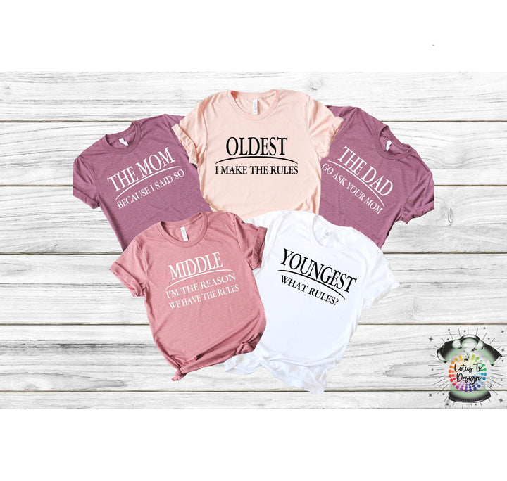 Matching Family Shirts | Rules Family T-Shirt Cypress DTF