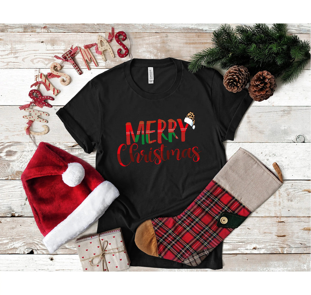 Merry Christmas Buffalo Plaid Shirt | Spooky Family Holiday Tee Cypress DTF