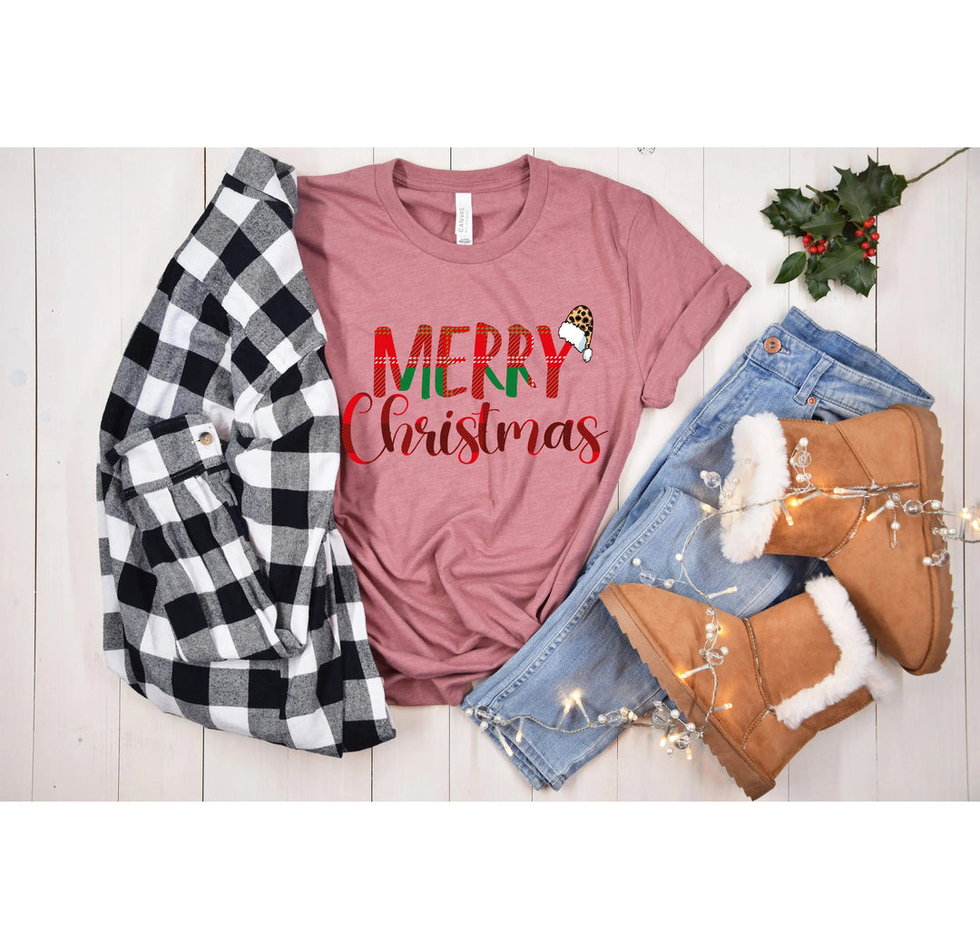 Merry Christmas Buffalo Plaid Shirt | Spooky Family Holiday Tee Cypress DTF