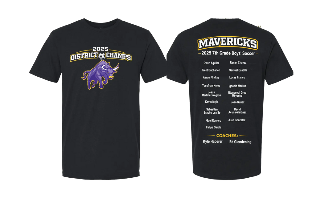 Morton Ranch Junior High – 2025 District Champs T-Shirt Cypress DTF