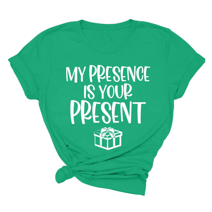 My Presence Is Your Present Shirt - Funny Christmas Couple Matching Tee Cypress DTF