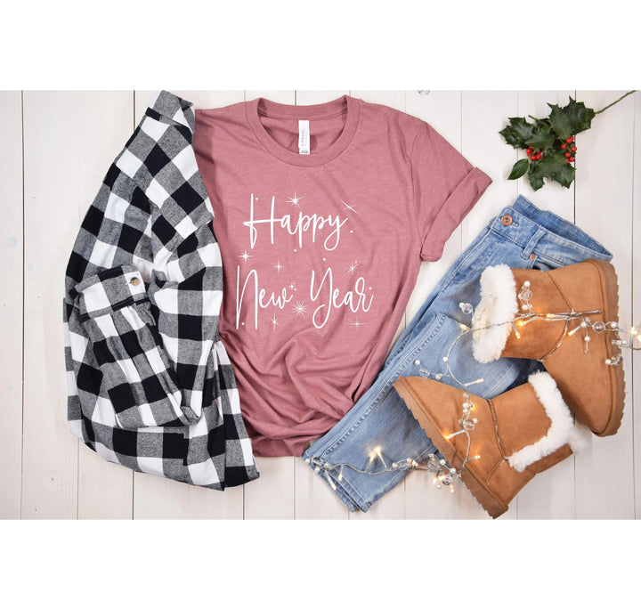 New Year 2025 Shirt | Happy New Year Tee Cypress DTF