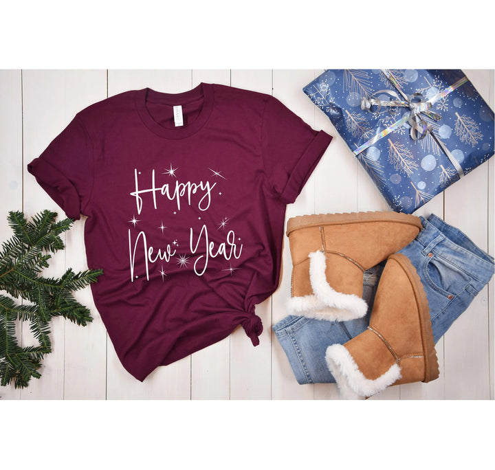 New Year 2025 Shirt | Happy New Year Tee Cypress DTF