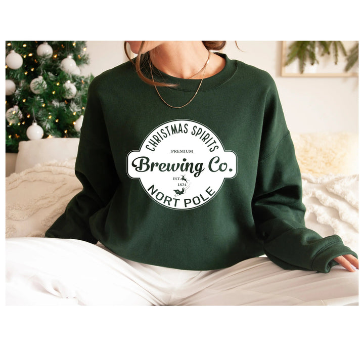 North Pole Brewing Co. Sweatshirts | North Pole Sweatshirts | Family Christmas Gift Cypress DTF