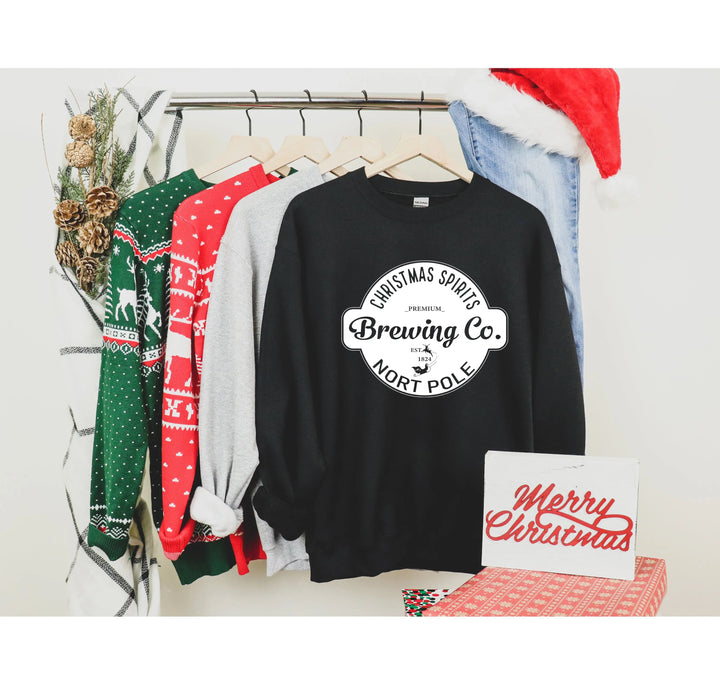 North Pole Brewing Co. Sweatshirts | North Pole Sweatshirts | Family Christmas Gift Cypress DTF