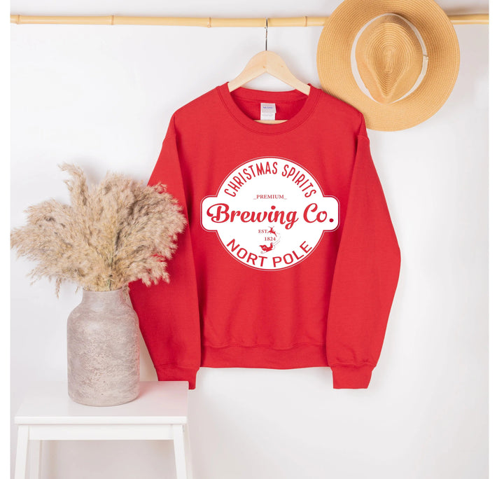North Pole Brewing Co. Sweatshirts | North Pole Sweatshirts | Family Christmas Gift Cypress DTF