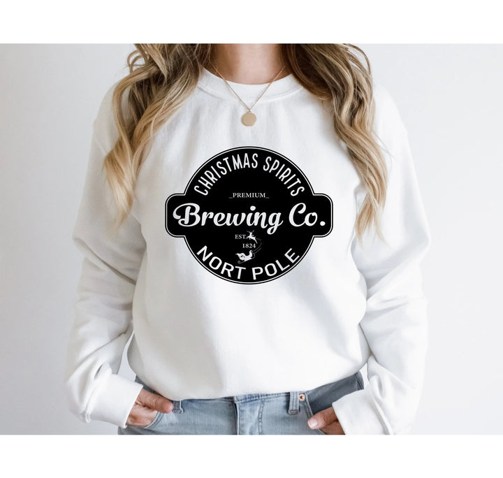 North Pole Brewing Co. Sweatshirts | North Pole Sweatshirts | Family Christmas Gift Cypress DTF