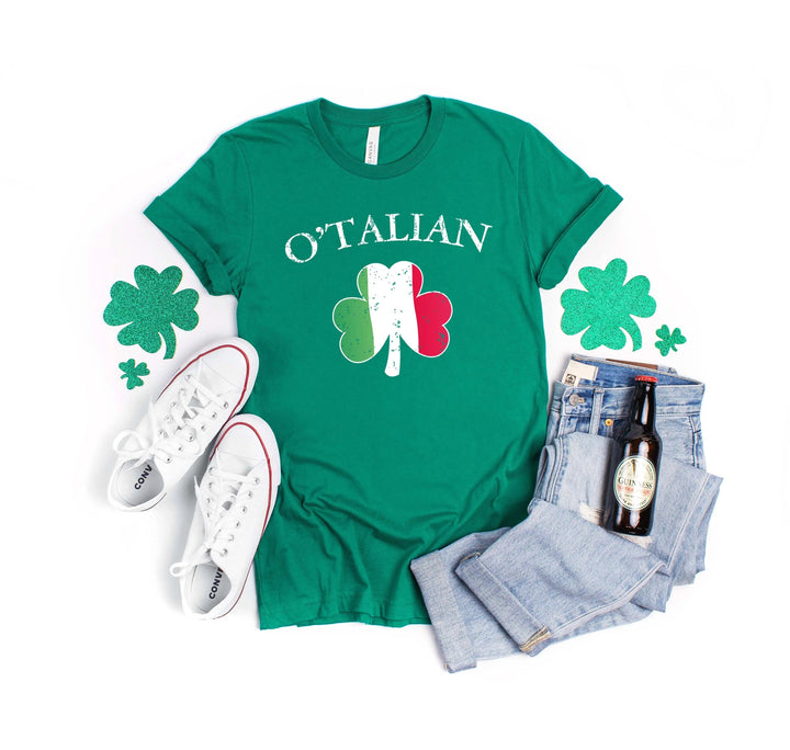 O'Talian Shirt - Shamrock & Irish Italian St. Patrick's Day Tee Cypress DTF