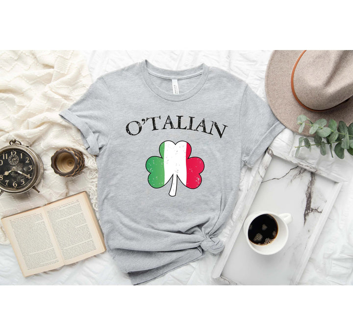 O'Talian Shirt - Shamrock & Irish Italian St. Patrick's Day Tee Cypress DTF