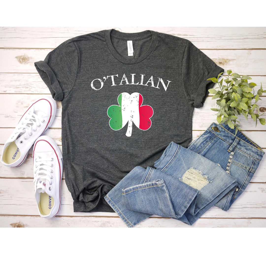 O'Talian Shirt - Shamrock & Irish Italian St. Patrick's Day Tee Cypress DTF