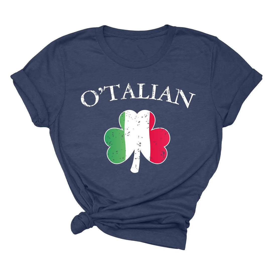 O'Talian Shirt - Shamrock & Irish Italian St. Patrick's Day Tee Cypress DTF