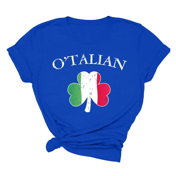 O'Talian Shirt - Shamrock & Irish Italian St. Patrick's Day Tee Cypress DTF
