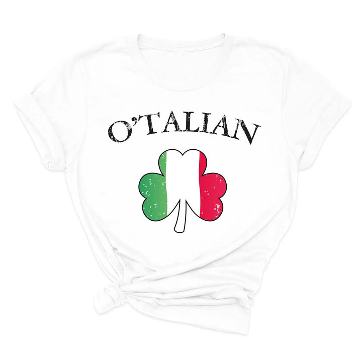 O'Talian Shirt - Shamrock & Irish Italian St. Patrick's Day Tee Cypress DTF