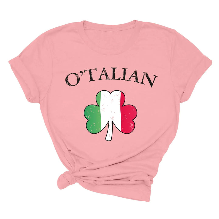 O'Talian Shirt - Shamrock & Irish Italian St. Patrick's Day Tee Cypress DTF