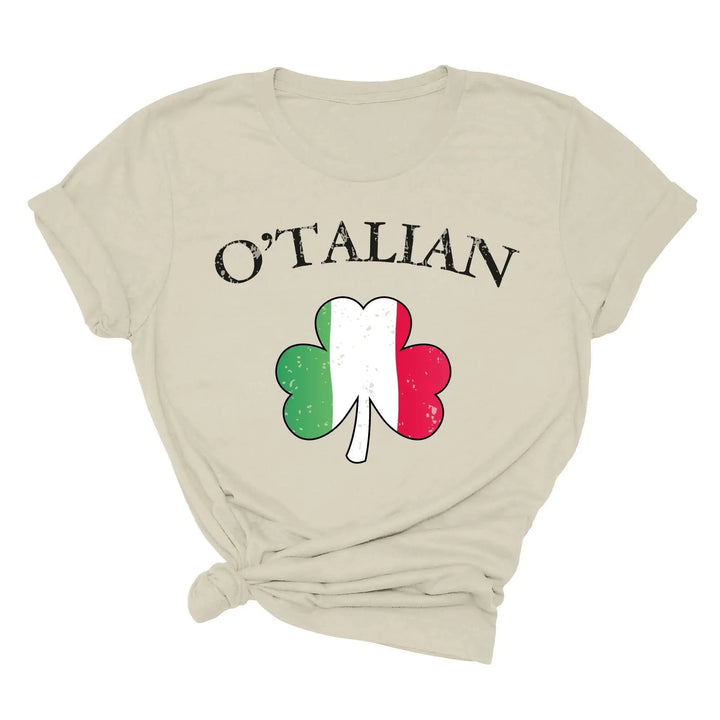O'Talian Shirt - Shamrock & Irish Italian St. Patrick's Day Tee Cypress DTF