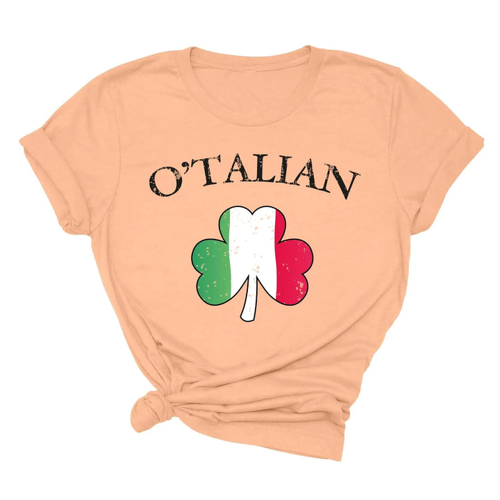 O'Talian Shirt - Shamrock & Irish Italian St. Patrick's Day Tee Cypress DTF