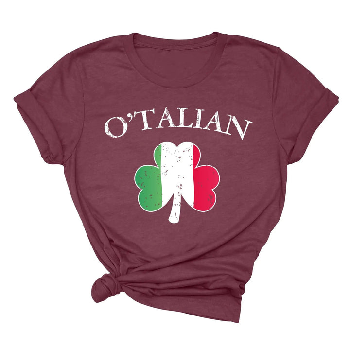 O'Talian Shirt - Shamrock & Irish Italian St. Patrick's Day Tee Cypress DTF