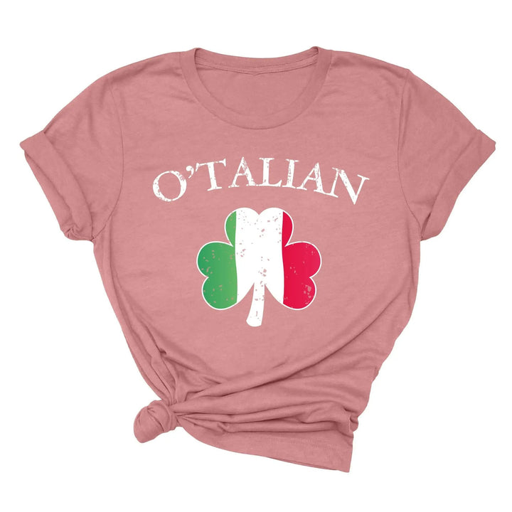 O'Talian Shirt - Shamrock & Irish Italian St. Patrick's Day Tee Cypress DTF