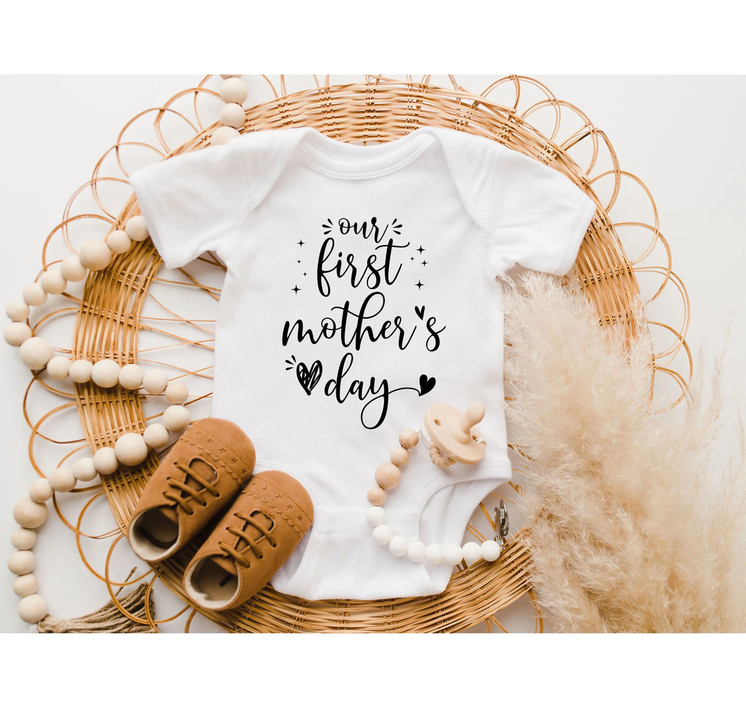 Our First Mother's Day Shirt - Matching Mommy & Me Outfit Gift Cypress DTF