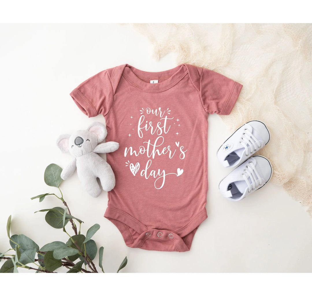 Our First Mother's Day Shirt - Matching Mommy & Me Outfit Gift Cypress DTF