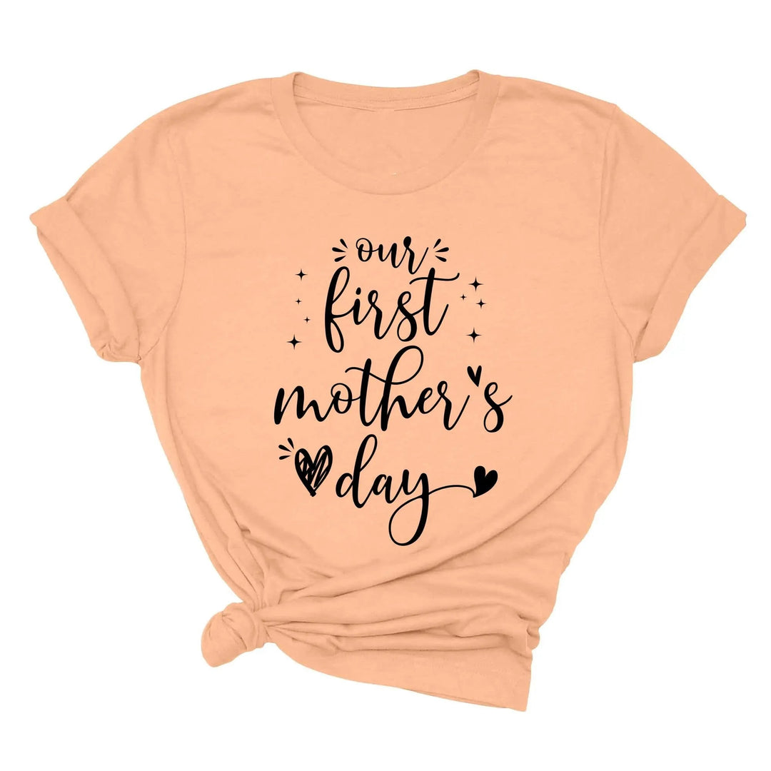 Our First Mother's Day Shirt - Matching Mommy & Me Outfit Gift Cypress DTF