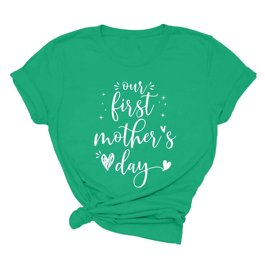 Our First Mother's Day Shirt - Matching Mommy & Me Outfit Gift Cypress DTF