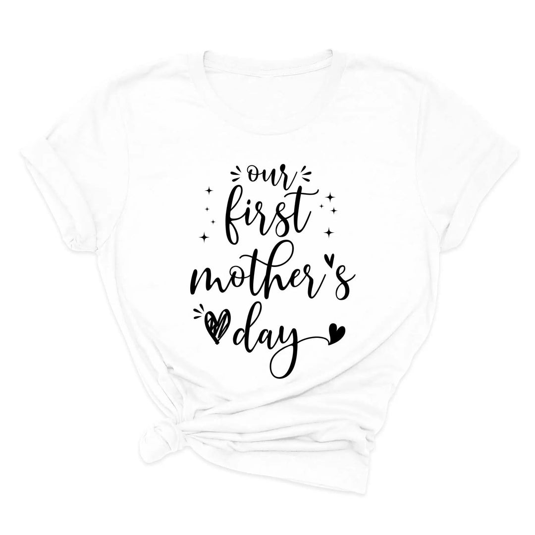 Our First Mother's Day Shirt - Matching Mommy & Me Outfit Gift Cypress DTF