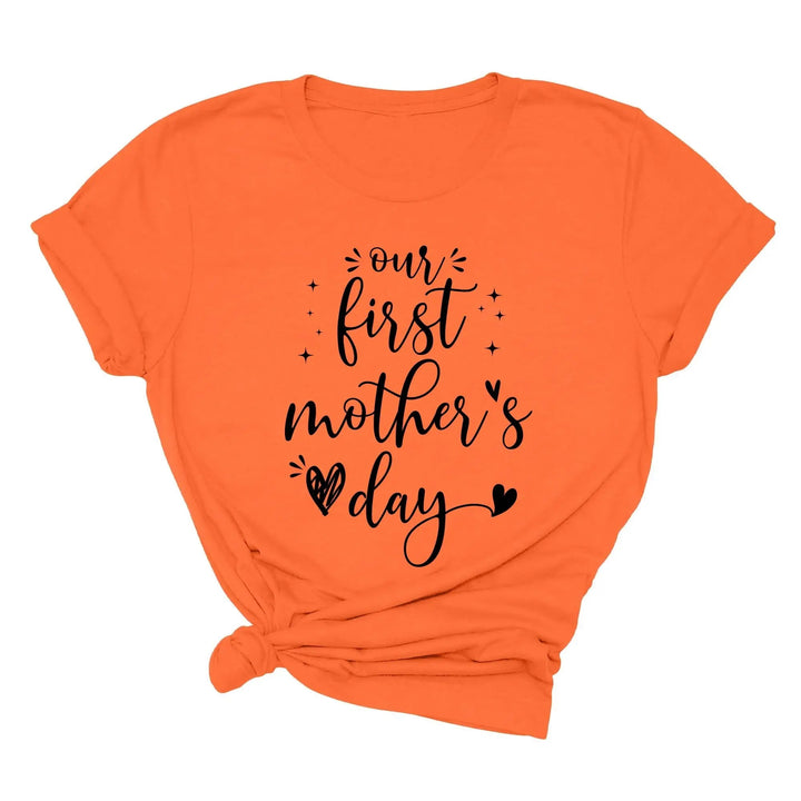 Our First Mother's Day Shirt - Matching Mommy & Me Outfit Gift Cypress DTF