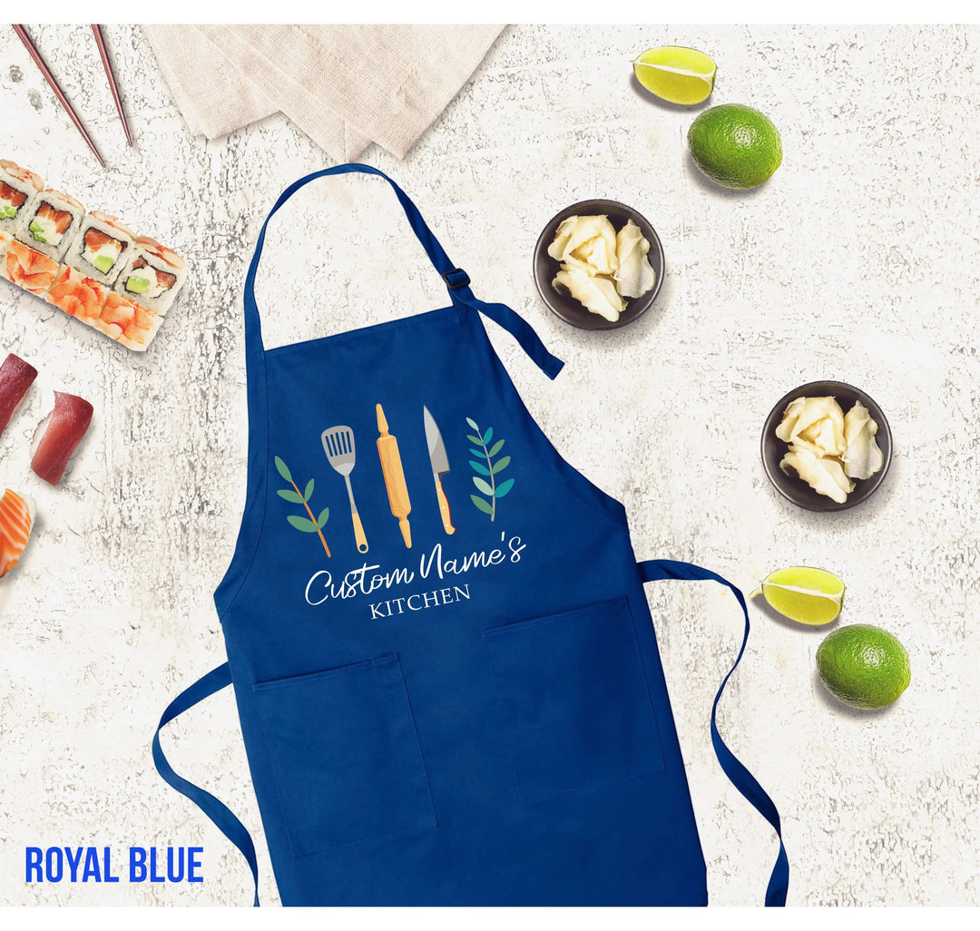 Personalized Apron with Pockets - Custom Men’s Apron | Gift for Him Cypress DTF