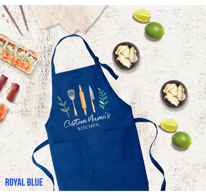 Personalized Apron with Pockets - Custom Men’s Apron | Gift for Him Cypress DTF
