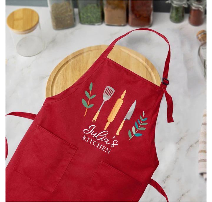 Personalized Apron with Pockets - Custom Men’s Apron | Gift for Him Cypress DTF