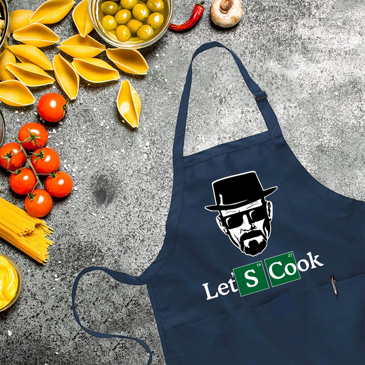 Personalized BBQ Apron for Men - Let's Cook | Chef Gift for Him Cypress DTF
