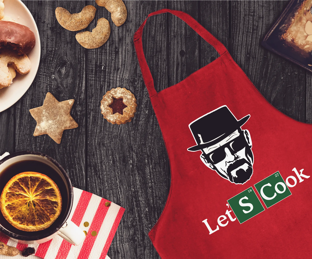 Personalized BBQ Apron for Men - Let's Cook | Chef Gift for Him Cypress DTF
