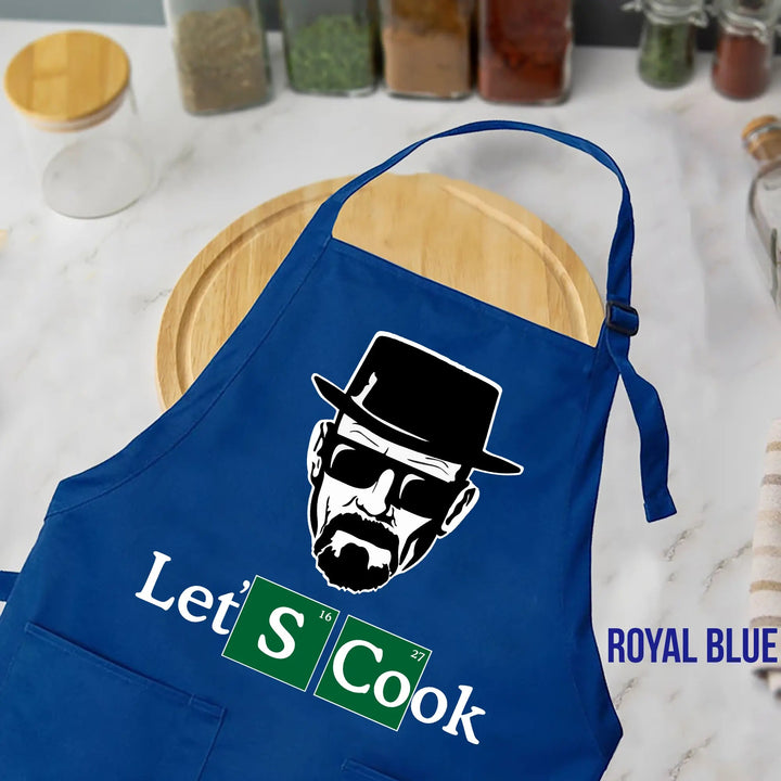 Personalized BBQ Apron for Men - Let's Cook | Chef Gift for Him Cypress DTF